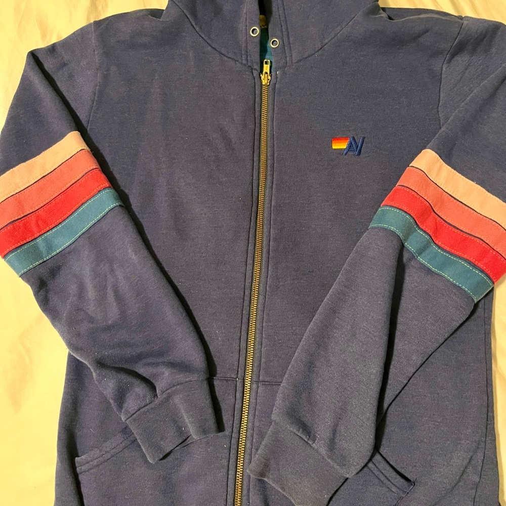Aviator Nation x Soulcycle zip up sweatshirt